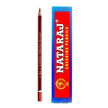 Nataraj Checking Pencils (Red)