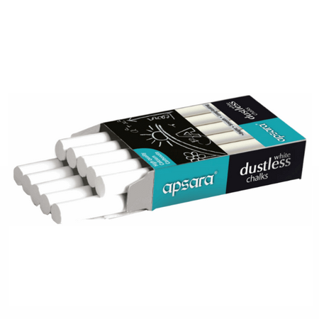 Apsara White Dustless Chalks