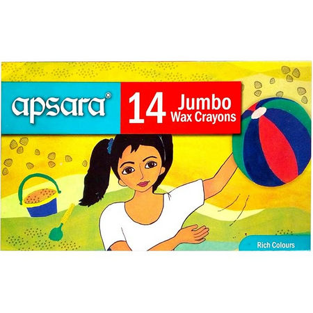 Apsara 14 Jumbo Wax Crayons