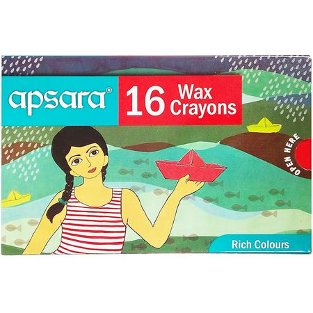 Apsara 16 Extra Long Wax Crayons