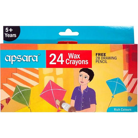 Apsara 24 Extra Long Wax Crayons