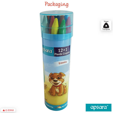 Apsara 12 + 1 Plastic Crayons