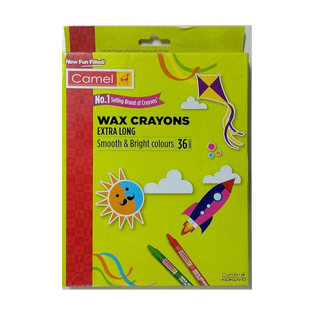 Camel extra long wax crayons -36s