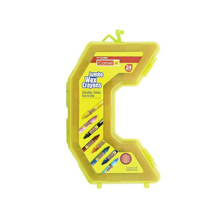 Camel Jumbo Wax Crayons-24s (C-shape)
