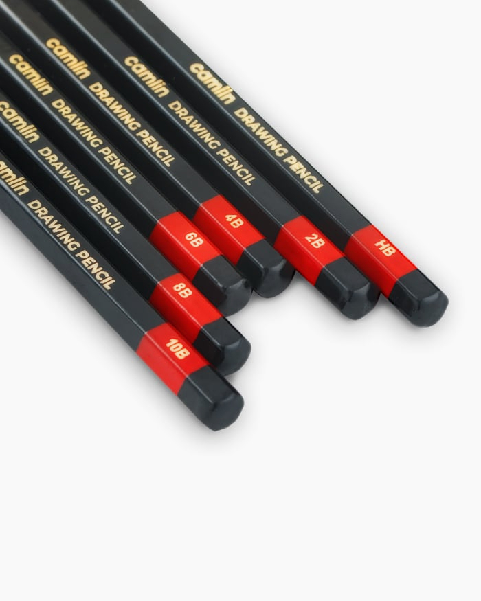 Camlin Assorted Drawing Pencils (HB,2B,4B, 6B, 8B,10B)