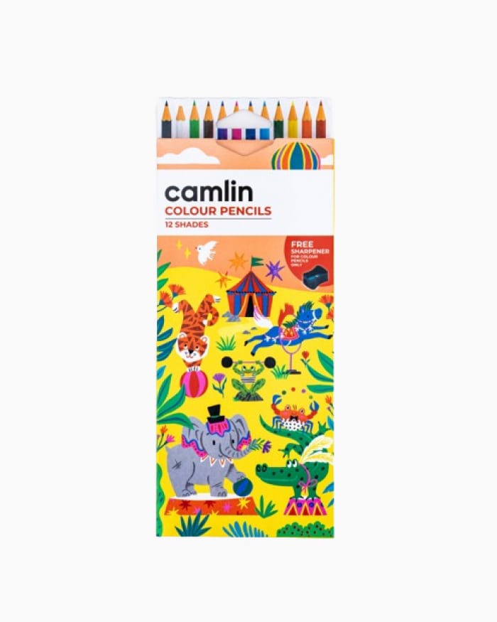 Camlin Colour Pencils-12 shades full size
