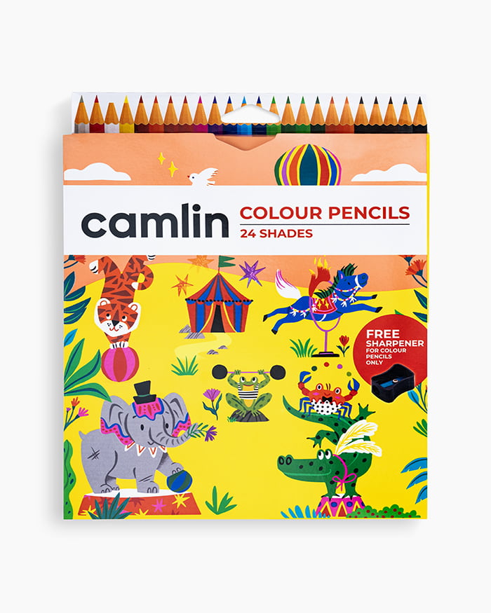 Camlin Colour Pencils-24 shades full size