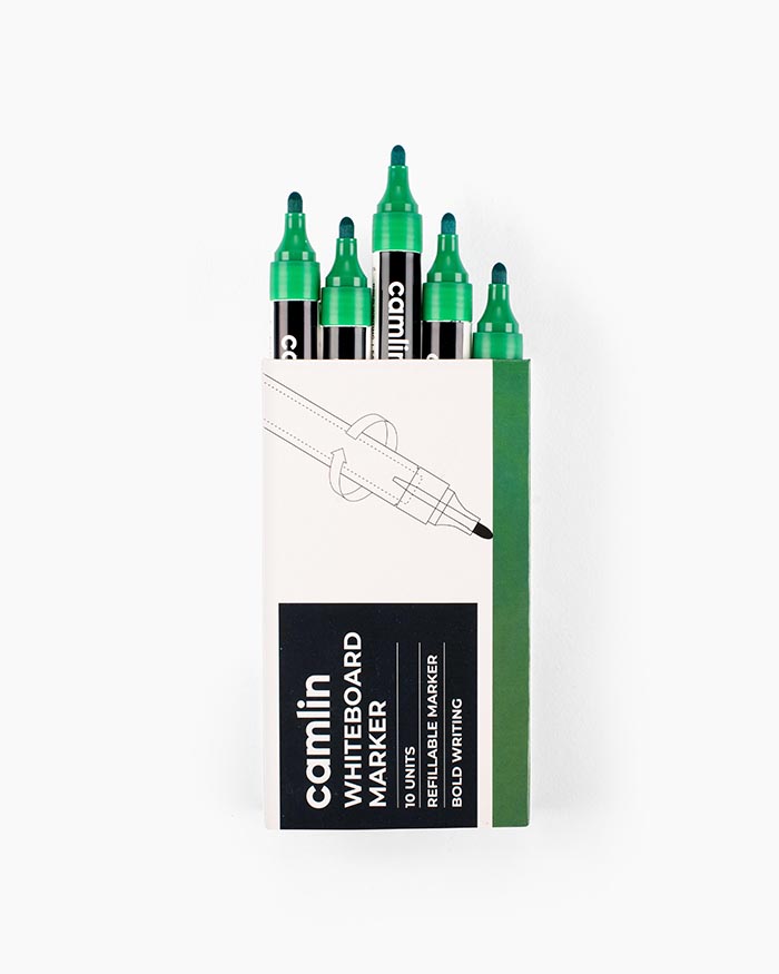 Camlin Whiteboard Markers-Pack of 10(Green)