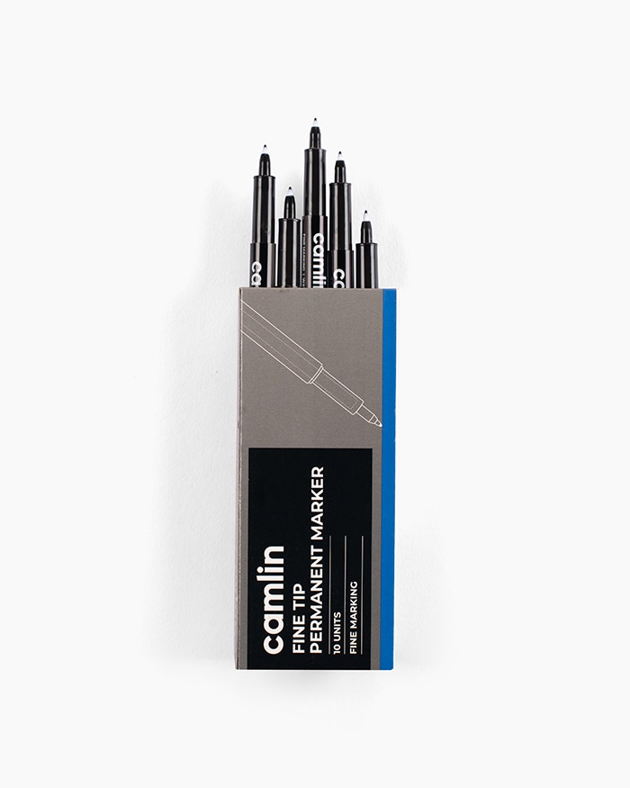 Camlin Fine Tip Permanent Markers(Blue)