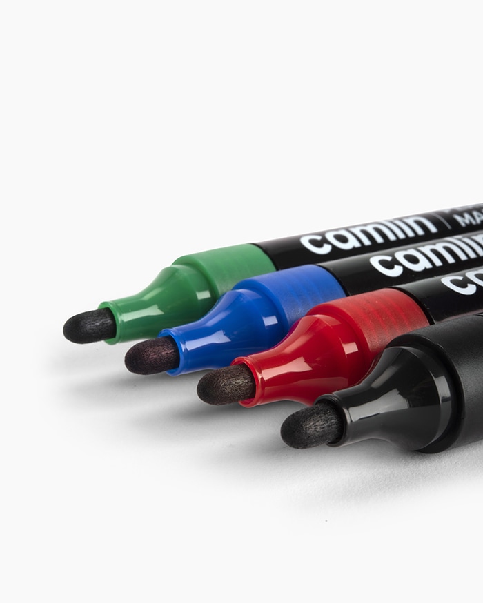 Camlin Permanent Markers- Assorted pouch of 4 shades