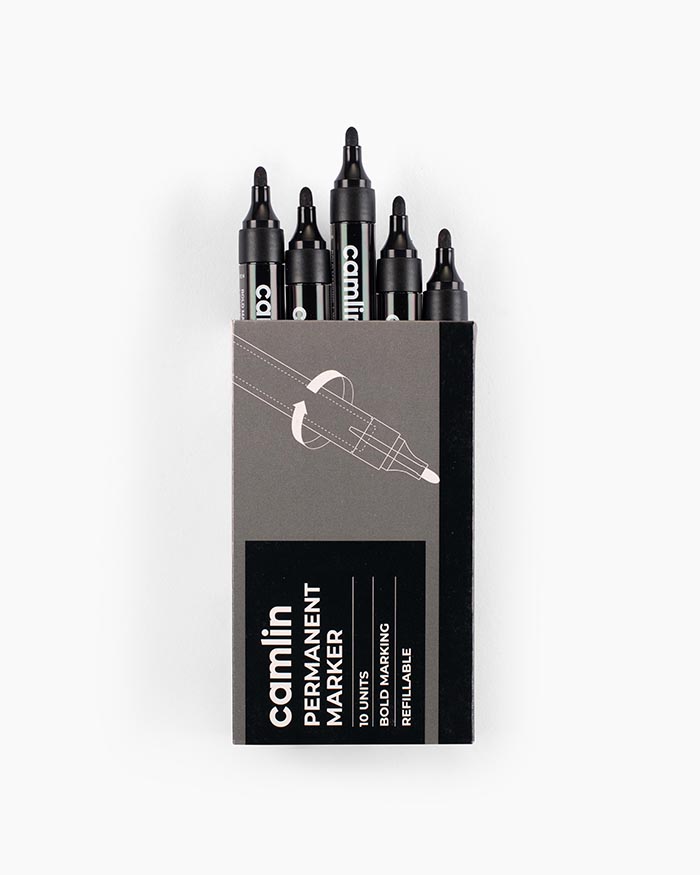 Camlin Permanent Markers(Black)