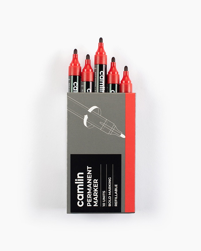 Camlin Permanent Markers(Red)