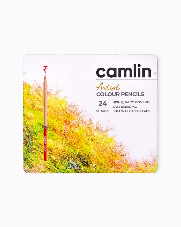 Camlin Artist Colour Pencils-Assorted pack of 24 shades