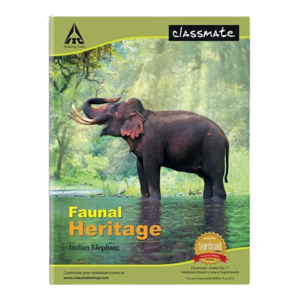 Single Line, Hard Cover, Classmate Notebook, 120 pages, 24.0 cm x 18.0 cm