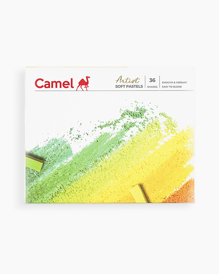 Camel Artist Soft Pastels -Assorted pack of 36 shades