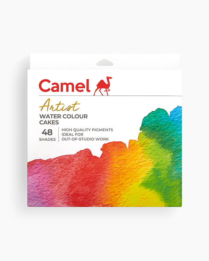 Camel Artist Water Colours-Assorted box of cakes,48 shades with brush