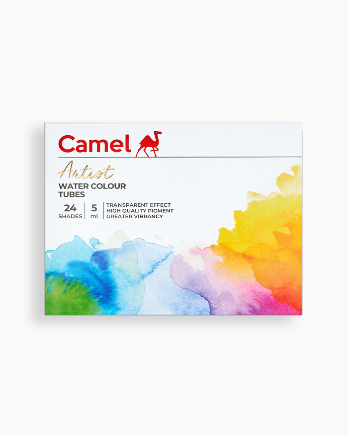 Camel Artist Water Colours-Assorted pack of tubes,24 shades in 5ml