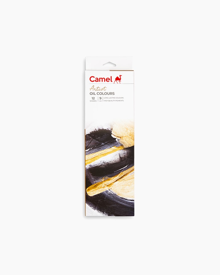 Camel Artist Oil Colours-Assorted pack of 12 shades in 9ml
