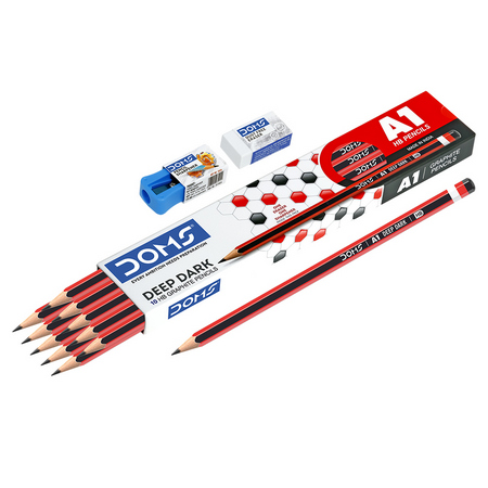 DOMS A1 Pencil 10 Pcs Pack
