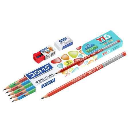 DOMS Y1+ Pencil 10 Pcs Pack
