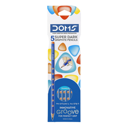 DOMS Groove Pencil 5 Pcs Pack
