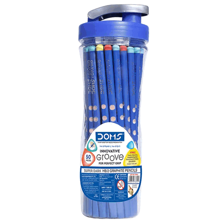 DOMS Groove Pencil 50 Pcs Jar Pack